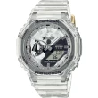 【CASIO 卡西歐】G-SHOCK 40周年透明限量版透視機芯手錶(GMA-S2140RX-7A)