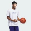 【adidas 愛迪達】FDT HBR T 男 短袖 上衣 T恤 運動 休閒 籃球 棉質 舒適 百搭 白藍(IN6369)