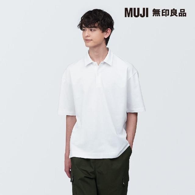 【MUJI 無印良品】男棉混涼感寬版五分袖POLO衫(共6色)