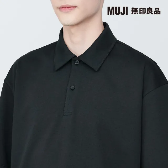 【MUJI 無印良品】男棉混涼感寬版五分袖POLO衫(共6色)