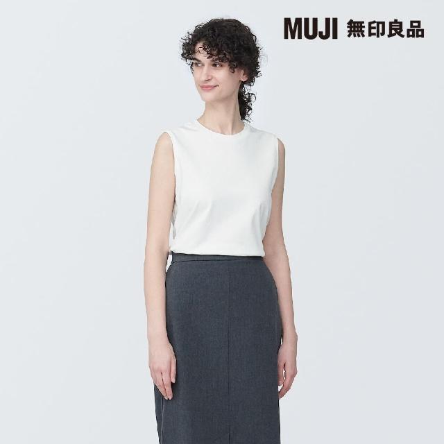 【MUJI 無印良品】女有機棉不易汗染無袖T恤(共6色)