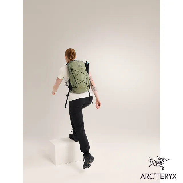 【Arcteryx 始祖鳥官方直營】Aerios 18L 輕量登山背包(卡洛斯綠/糧草綠)