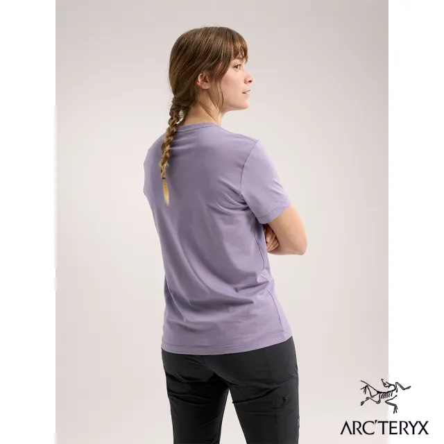 【Arcteryx 始祖鳥官方直營】女 ArcWord 短袖休閒Tee(藍香紫)