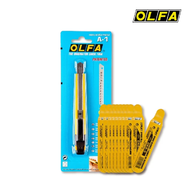 OLFA 最新進化版小型美工刀A-1型(含30度刀片100片)