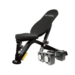 【BODY DYNAMIC 德旺】AD57居家健身組合(AD57可調式啞鈴32KG+ B710重訓椅)