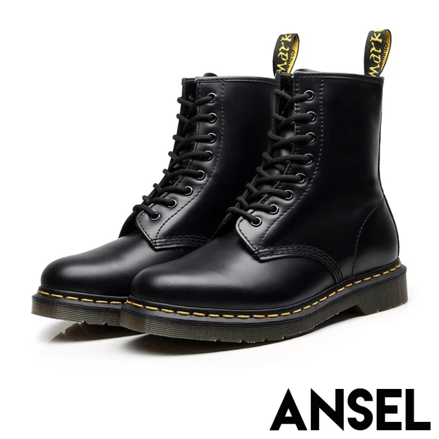 GEORGE 喬治皮鞋 時尚刷色亮面尖頭切爾西短靴 -黑 3