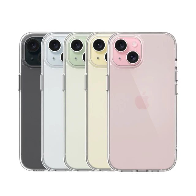 【UNIU】iPhone 15 EUV 變色透明防摔殼 6.1吋(一年變黃保固)