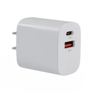 【Benks】20W GaN 雙孔1A1C 氮化鎵充電器 USB+Type-C 白 PA56(USB+Type-C)