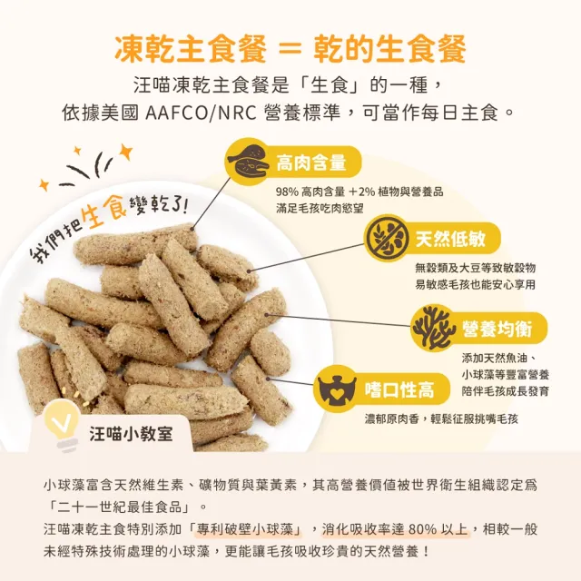 【汪喵星球】貓咪凍乾生食餐（常溫保存）80g(貓咪凍乾)