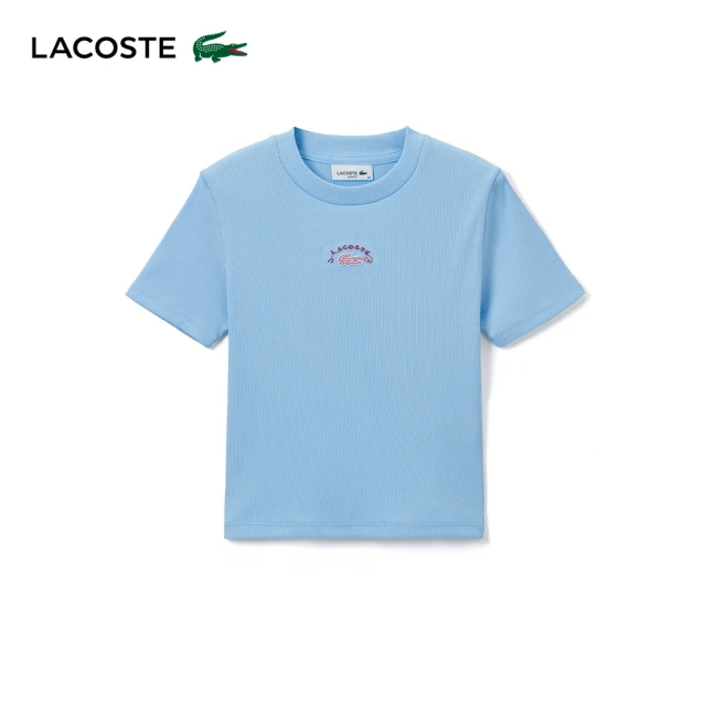 LACOSTE 男裝-快乾描圖印花運動短袖T恤(灰色) 推薦