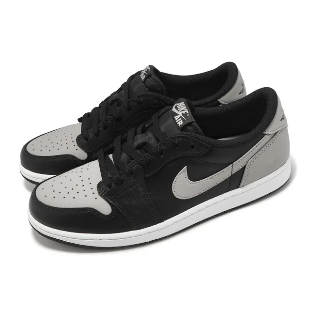 【NIKE 耐吉】休閒鞋 Air Jordan 1 Retro Low OG Shadow 男鞋 黑 影灰 AJ1(CZ0790-003)