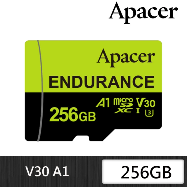 【Apacer 宇瞻】256G High Endurance microSDHC V30 A1 高效耐用記憶卡(U3)