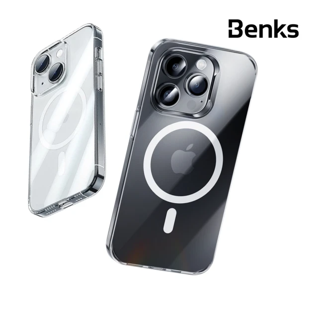 【Benks】iPhone 15/14/Pro/Pro Max/Plus 透明磁吸 MagSafe 手機殼