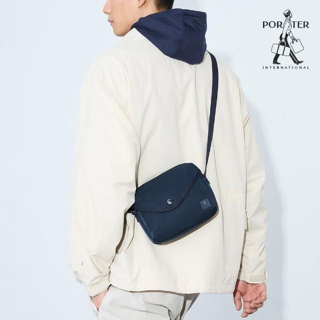 【PORTER INTERNATIONAL】輕量隨行AIRY斜背包-S(藍)