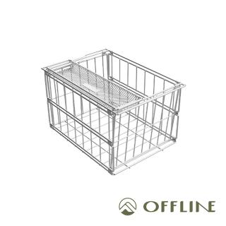 【OFFLINE】不鏽鋼摺疊籃(附刀叉籃)