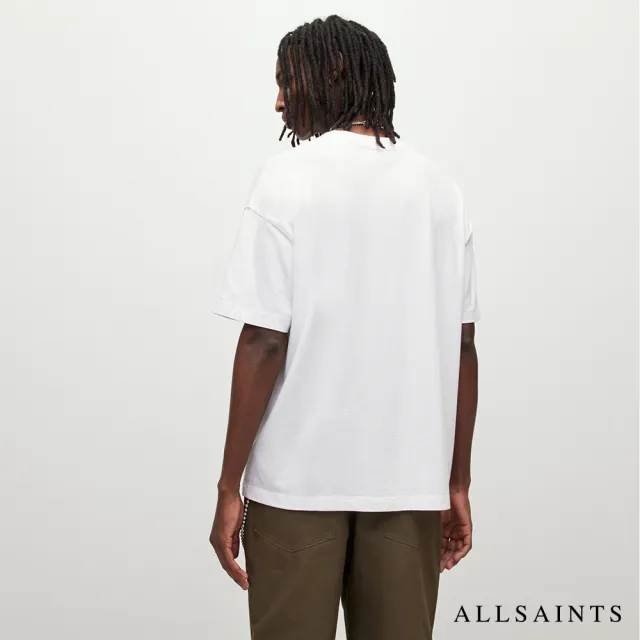 【ALLSAINTS】SUBVERSE 純棉寬鬆LOGO短袖T恤-白 MG292Y(寬鬆版型)