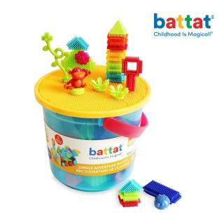 【battat】鬃毛積木-叢林冒險系列(128PCS)