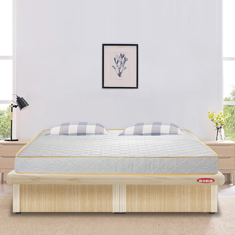 【ASSARI】房間組二件 後掀+獨立筒床墊(雙大6尺)