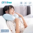 【Comefree】涼感充氣頸枕 兩色可選(旅行枕/按壓充氣/附收納網袋)