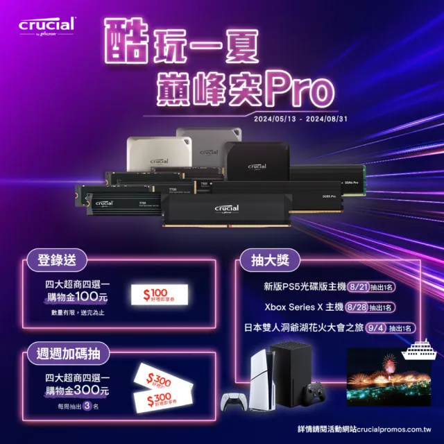【Crucial 美光】X6 1TB Type-C USB 3.2 Gen 2 外接式ssd固態硬碟(CT1000X6SSD9)