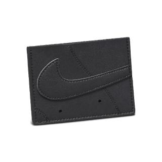 【NIKE 耐吉】錢包 Icon Air Force 1 Card Wallet 黑 皮革 卡片夾 皮夾(N100973801-3OS)