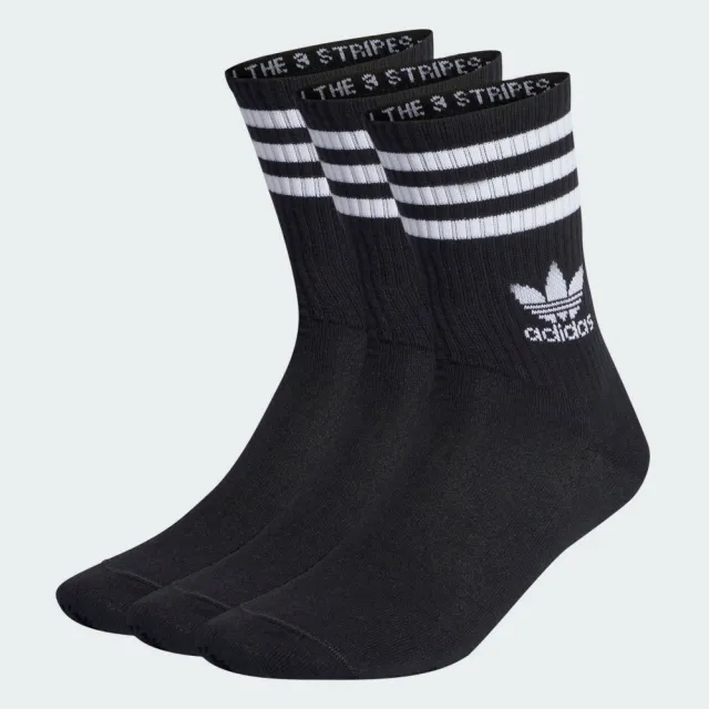 【adidas 愛迪達】中筒襪 3 雙入 男/女 - Originals IL5022