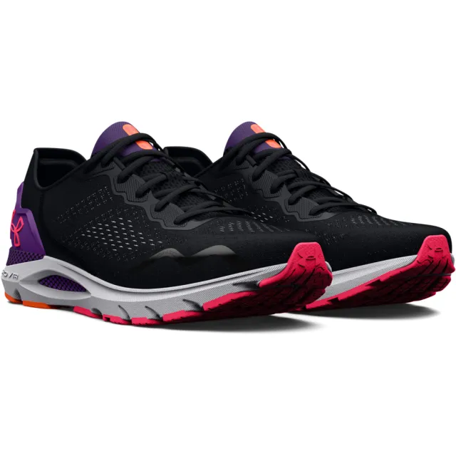 【UNDER ARMOUR】UA 女 HOVR SONIC 6慢跑鞋 運動鞋_3026128-002(黑桃)