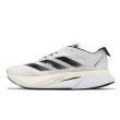 【adidas 愛迪達】慢跑鞋 Adizero Boston 12 M 男鞋 白 黑 輕量 回彈 輪胎大底 運動鞋 愛迪達(ID4236)