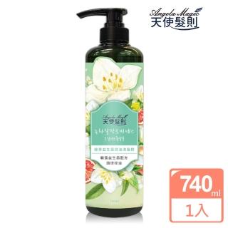 即期品【韓國 天使髮則】洗髮精740ml(綠茶益生菌控油/玫瑰益生菌水潤 有效至2025.03月)