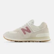 【NEW BALANCE】NB 574 休閒鞋 慢跑鞋 女鞋 米白 乾燥粉紅 乾燥玫瑰 麂皮 B楦(WL574QC2)
