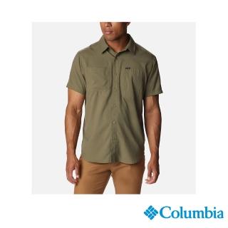 【Columbia 哥倫比亞 官方旗艦】男款-Silver Ridge超防曬UPF50快排長袖襯衫-軍綠色(UAE15170AG/IS)