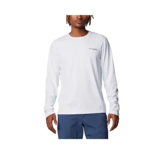 【Columbia 哥倫比亞 官方旗艦】男款-鈦 Summit Valley™超防曬UPF50快排長袖上衣-白色(UAE81790WT/IS)