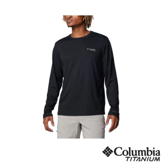 【Columbia 哥倫比亞】男款-鈦 Summit Valley™超防曬UPF50快排長袖上衣-黑色(UAE81790BK/IS)