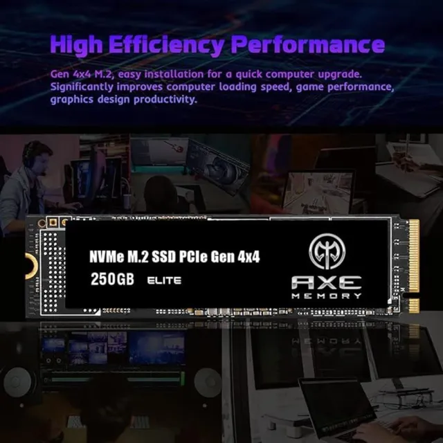 【AXE MEMORY】M.2 2280 固態硬碟 Elite Internal SSD Gen4 PCIe NVMe(500GB-台灣製 讀：4500M/寫：1900M)