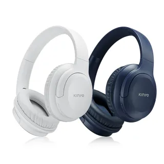 【KINYO】無線頭戴式藍牙耳機 立體環繞耳罩式藍芽耳機(Type-C充電/摺疊收納/麥克風免持通話)