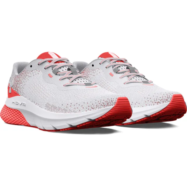 【UNDER ARMOUR】UA 女 HOVR Turbulence 2 慢跑鞋 運動鞋_3026525-100(白/橘紅)