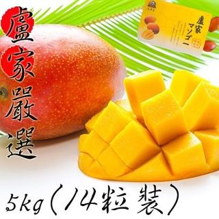 【枋山盧家芒果】寶島級-愛文芒果5KG/14粒裝(預計D+7工作日內出貨 但視實際情況而定)