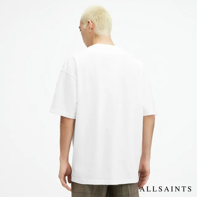 【ALLSAINTS】BIGGY 重磅純棉寬鬆短袖T恤-白  M088PB(寬鬆版型)