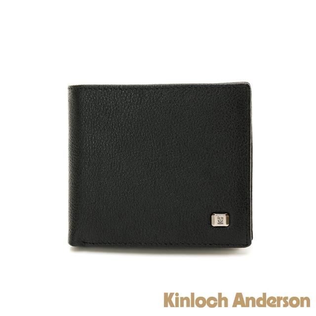 【Kinloch Anderson】Hilbert 牛皮左右翻雙窗式短夾(神秘黑)