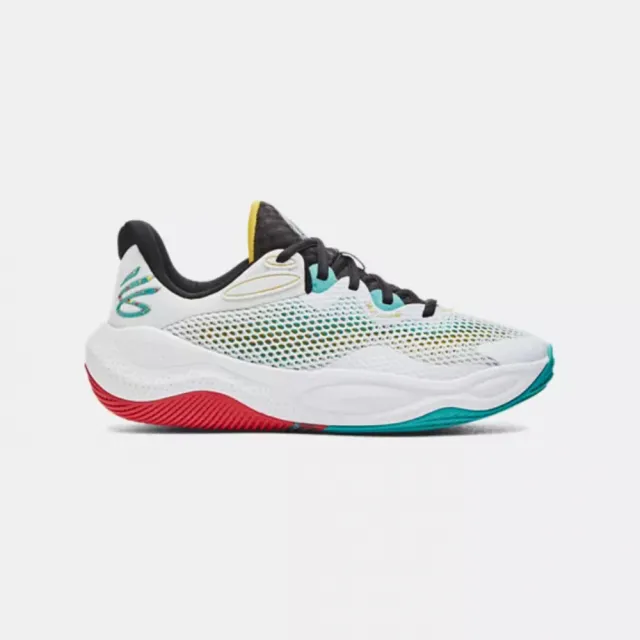 【UNDER ARMOUR】籃球鞋 男鞋 女鞋 運動鞋 包覆 緩震 CURRY SPLASH 24 AP 白藍 3027262-100