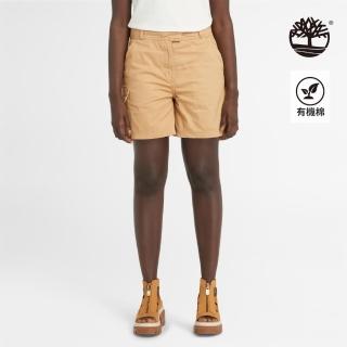 【timberland】女款淺小麥色工裝休閒短褲(a5p2peh3)