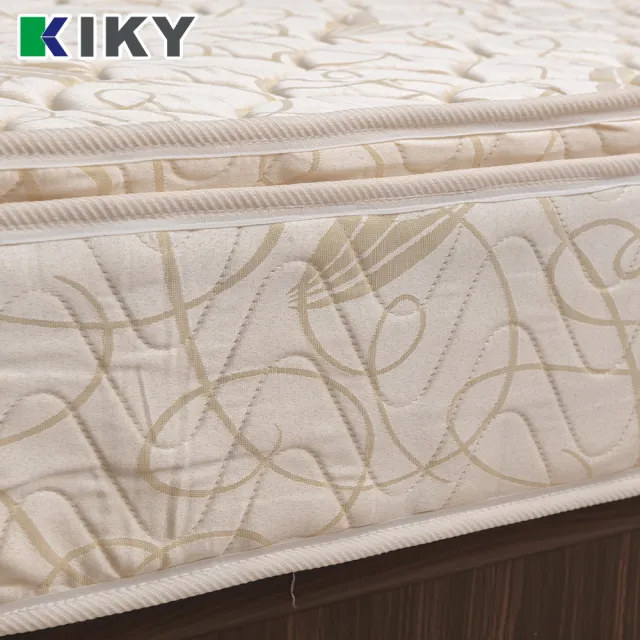 【KIKY】三代法式乳膠防蹣獨立筒床墊(單人加大3.5尺)