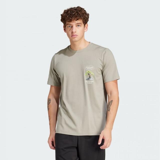 【adidas 愛迪達】上衣 男款 短袖上衣 運動 M WLLNSS TEE 2 灰 IS1038(S2558)