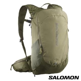 【salomon官方直營】TRAILBLAZER 20 水袋背包(橄欖綠/橄欖綠/烏木黑)