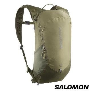 【salomon官方直營】TRAILBLAZER 10 水袋背包(橄欖綠/橄欖綠/烏木黑)