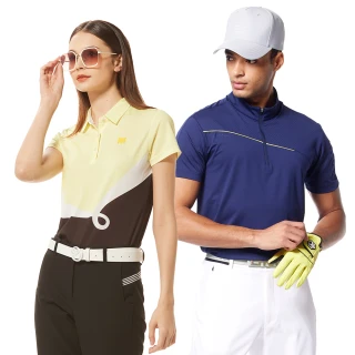 【Lynx Golf】寵媽限定!男女銀離子吸排韓系合身版短袖polo衫/高爾夫球衫(山貓多款任選)