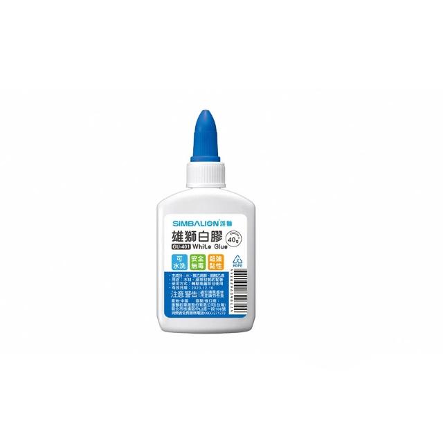 【SIMBALION 雄獅文具】白膠 40g 小 GU-401(黏貼 美勞  事務 手作)