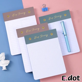 【E.dot】2入組 板夾備忘錄/計劃本/筆記本(B6)