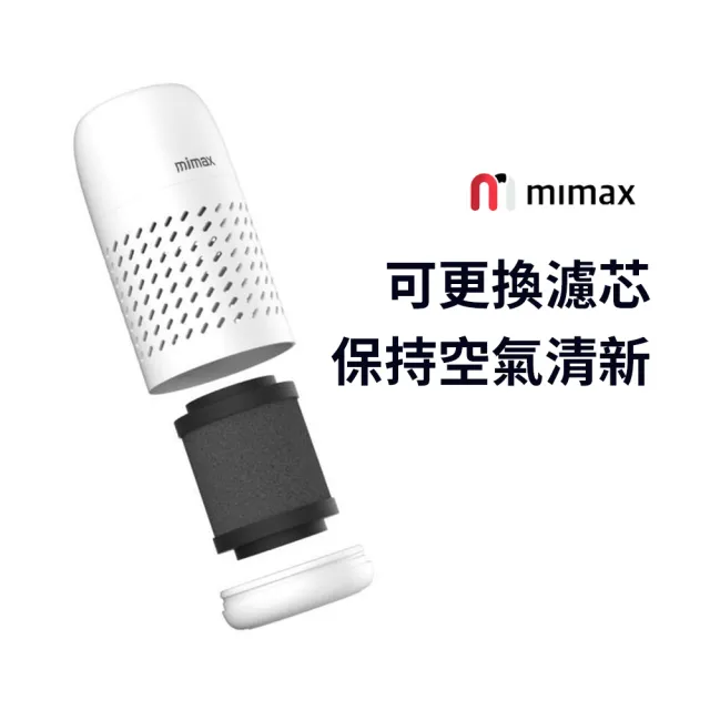 【小米有品】米覓 mimax 便攜車用空氣淨化器(淨化器 空氣淨化器 車用芳香 車用 清淨機)