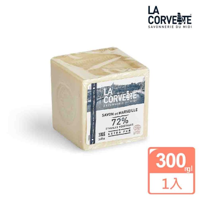 買1送1【La Corvette 法釩】經典植物油馬賽皂300g